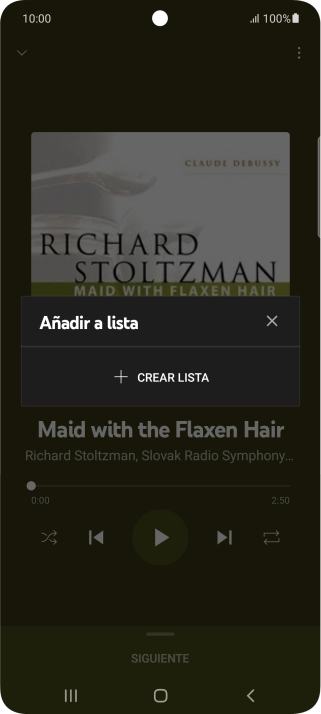 Pulsa CREAR LISTA. Pulsa CREAR LISTA.