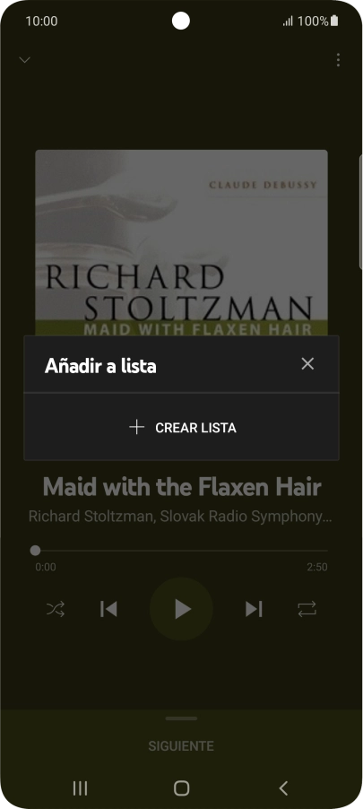 Pulsa CREAR LISTA. Pulsa CREAR LISTA.