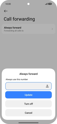Press Turn off. Press Turn off.