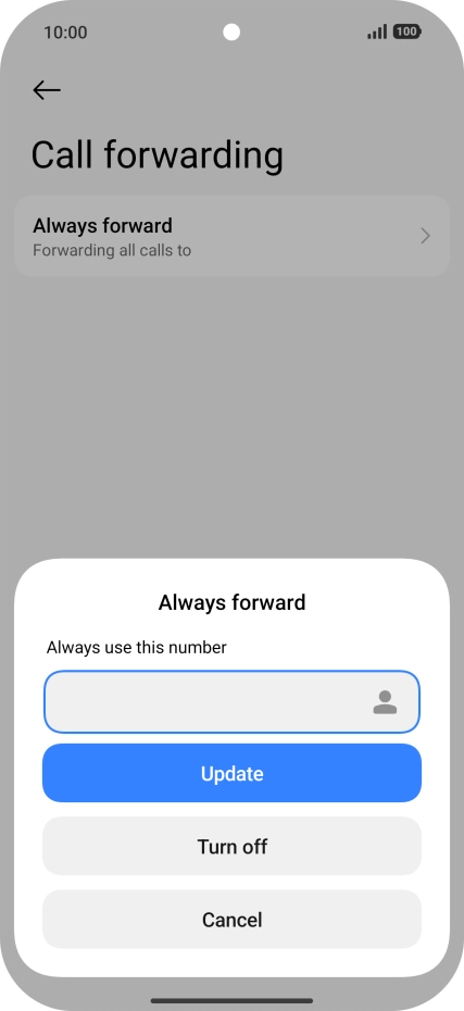 Press Turn off. Press Turn off.