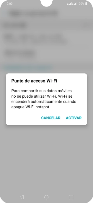 Si la función de wifi está activada, pulsa ACTIVAR. Si la función de wifi está activada, pulsa ACTIVAR.