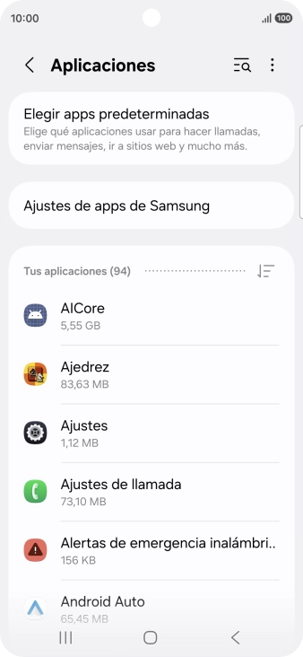 Pulsa la app deseada. Pulsa la app deseada.