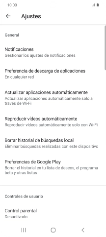 Pulsa Actualizar aplicaciones automáticamente. Pulsa Actualizar aplicaciones automáticamente.