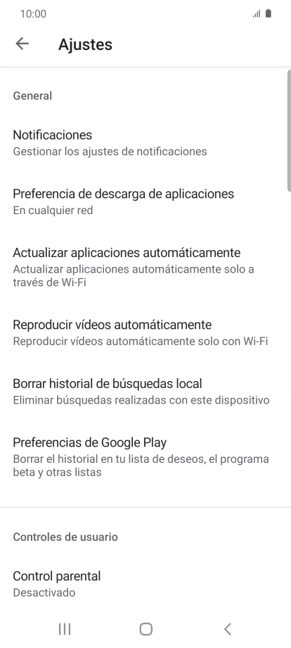 Pulsa Actualizar aplicaciones automáticamente. Pulsa Actualizar aplicaciones automáticamente.