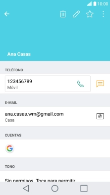 Pulsa el número de teléfono. Pulsa el número de teléfono.