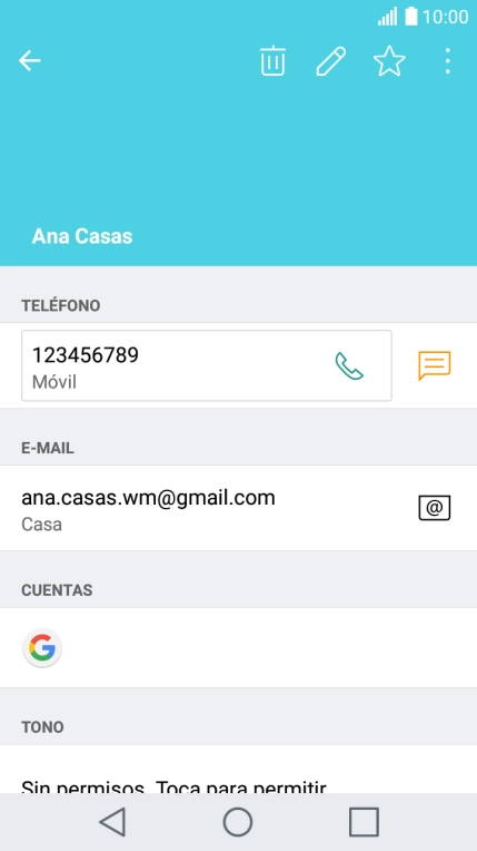 Pulsa el número de teléfono. Pulsa el número de teléfono.