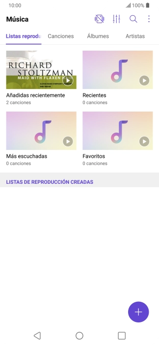 Pulsa una categoría y desplázate al archivo de música deseado. Pulsa una categoría y desplázate al archivo de música deseado.