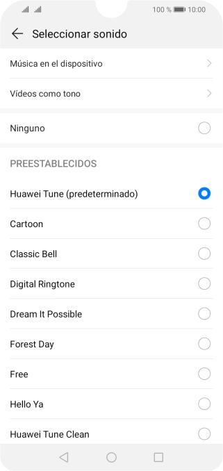 Pulsa Música en el dispositivo. Pulsa Música en el dispositivo.