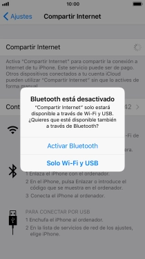 Si la función de wifi está activada, pulsa Solo Wi-Fi y USB. Si la función de wifi está activada, pulsa Solo Wi-Fi y USB.