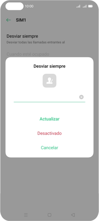 Pulsa Desactivado. Pulsa Desactivado.
