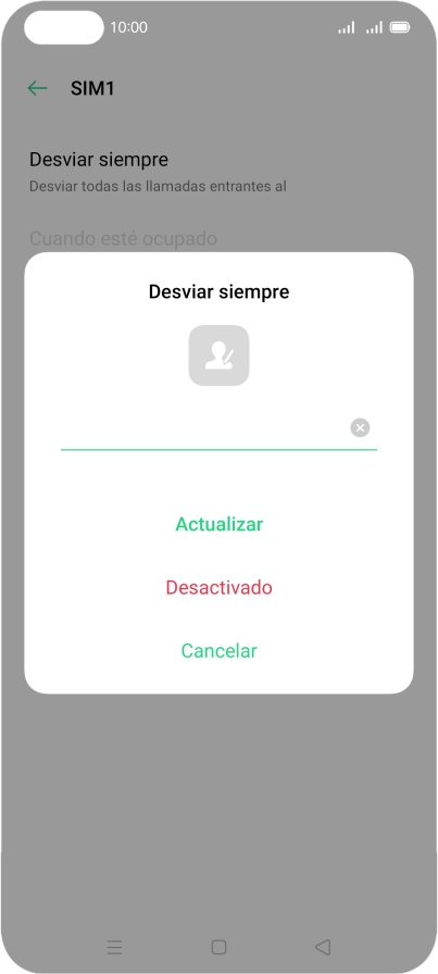 Pulsa Desactivado. Pulsa Desactivado.