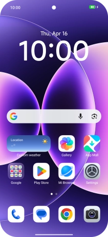 When the battery charging icon is displayed, the battery is charging.