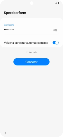 Introduce la contraseña de la red wifi y pulsa Conectar. Introduce la contraseña de la red wifi y pulsa Conectar.
