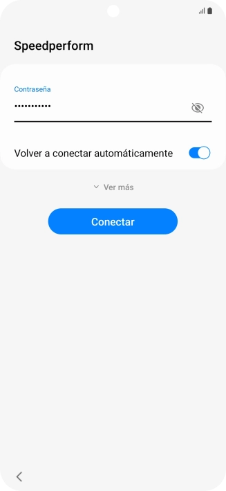 Introduce la contraseña de la red wifi y pulsa Conectar. Introduce la contraseña de la red wifi y pulsa Conectar.