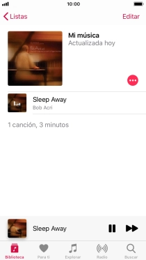 Pulsa el título de la canción. Pulsa el título de la canción.