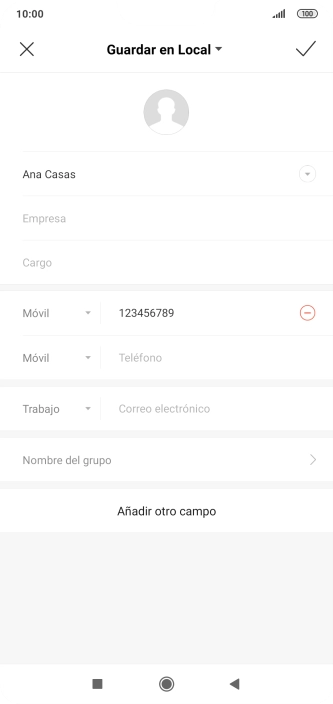 Pulsa el icono de guardar. Pulsa el icono de guardar.