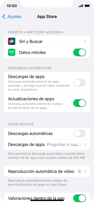 Pulsa el indicador junto a los tipos de contenido deseados para activar o desactivar la función. Pulsa el indicador junto a los tipos de contenido deseados para activar o desactivar la función.