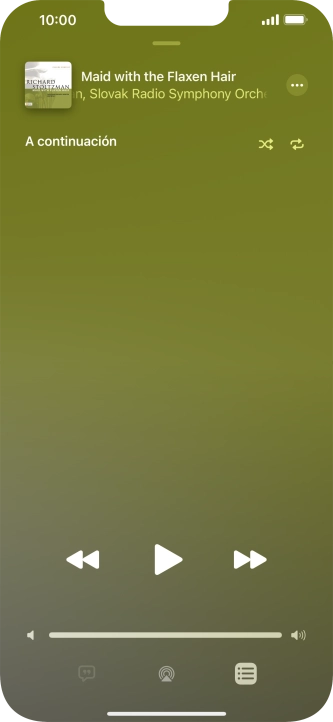 Pulsa el icono de reproducción aleatoria para activar o desactivar la función. Pulsa el icono de reproducción aleatoria para activar o desactivar la función.