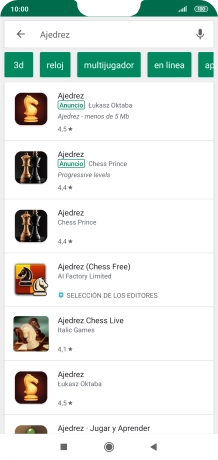 Pulsa la app deseada. Pulsa la app deseada.