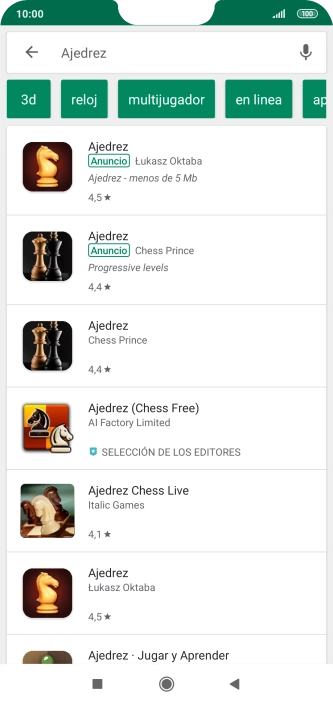 Pulsa la app deseada. Pulsa la app deseada.