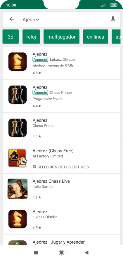 Pulsa la app deseada. Pulsa la app deseada.