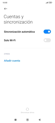 Pulsa Añadir cuenta. Pulsa Añadir cuenta.