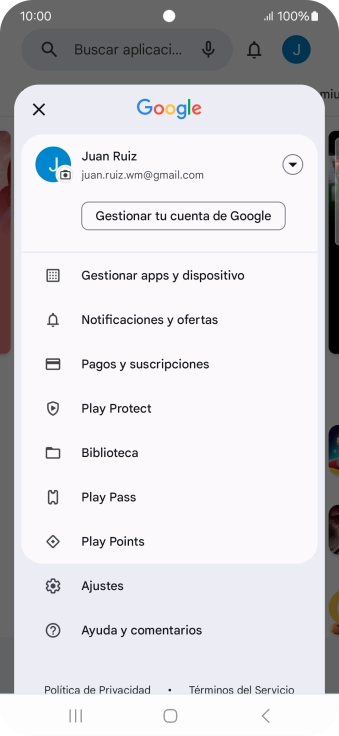 Pulsa Gestionar apps y dispositivo. Pulsa Gestionar apps y dispositivo.