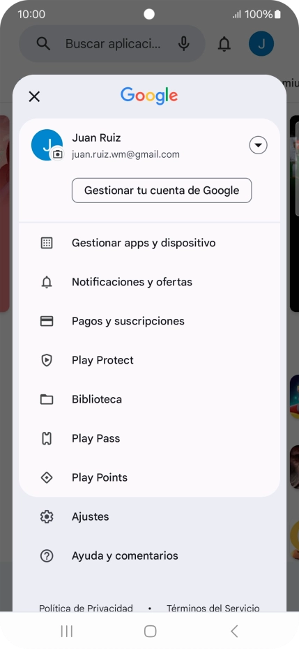 Pulsa Gestionar apps y dispositivo. Pulsa Gestionar apps y dispositivo.