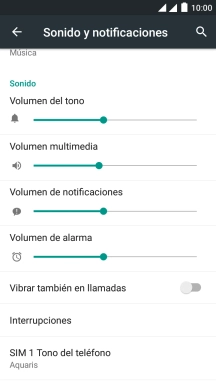 Pulsa SIM 1 Tono del teléfono. Pulsa SIM 1 Tono del teléfono.