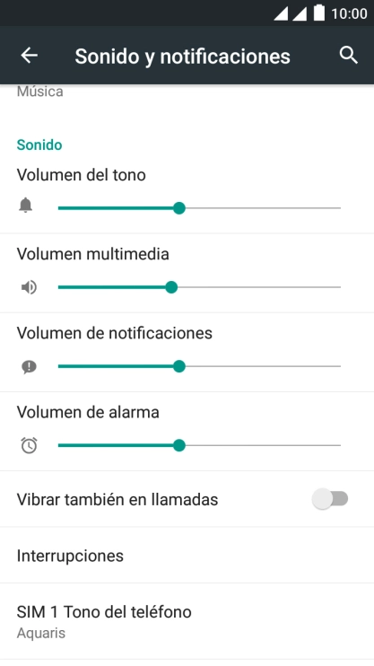 Pulsa SIM 1 Tono del teléfono. Pulsa SIM 1 Tono del teléfono.