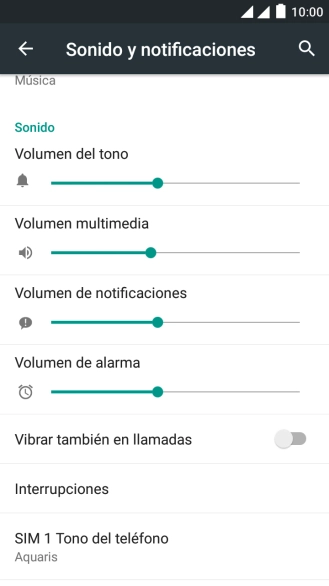 Pulsa SIM 1 Tono del teléfono. Pulsa SIM 1 Tono del teléfono.
