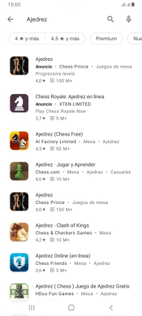 Pulsa la app deseada. Pulsa la app deseada.
