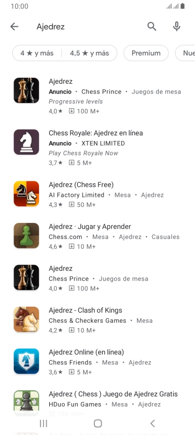 Pulsa la app deseada. Pulsa la app deseada.