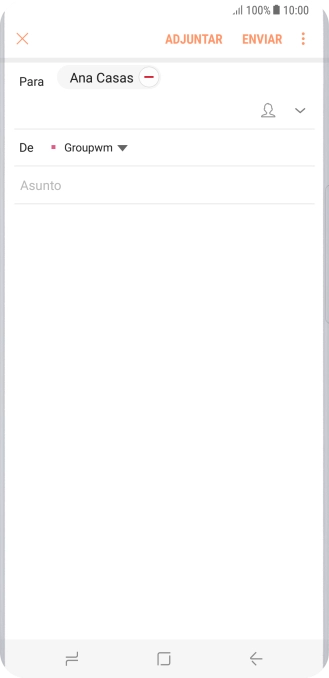Pulsa Asunto e introduce el asunto deseado. Pulsa Asunto e introduce el asunto deseado.