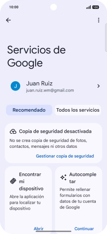 Pulsa Encontrar mi dispositivo. Pulsa Encontrar mi dispositivo.