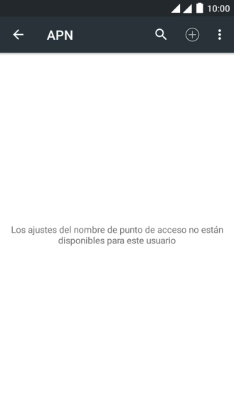 Pulsa el icono de nueva conexión de datos.