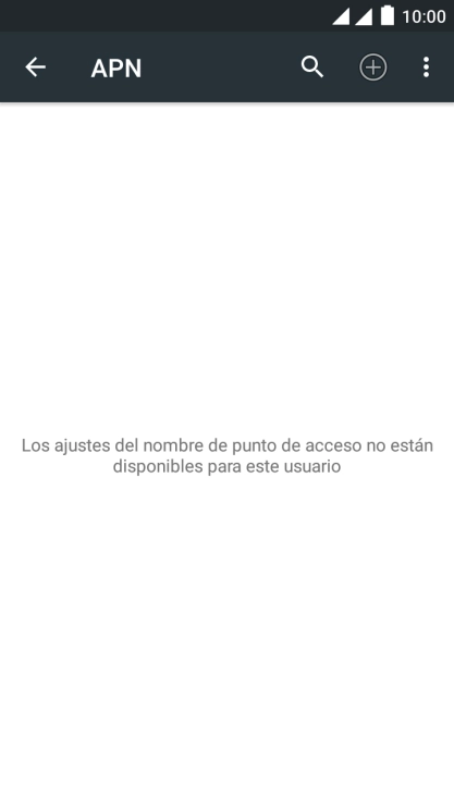 Pulsa el icono de nueva conexión de datos.