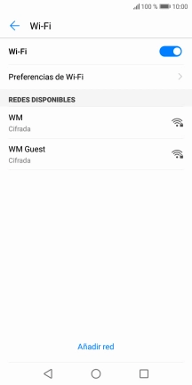 Pulsa la red wifi deseada. Pulsa la red wifi deseada.