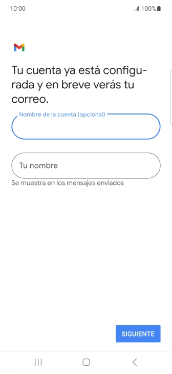 Pulsa Tu nombre e introduce el nombre del remitente. Pulsa Tu nombre e introduce el nombre del remitente.