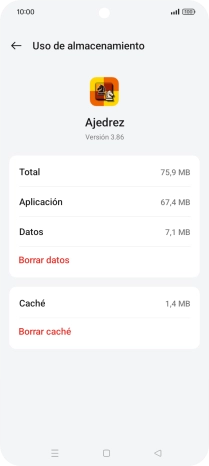 Pulsa Borrar caché. Pulsa Borrar caché.