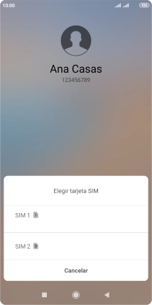 Pulsa la tarjeta SIM deseada. Pulsa la tarjeta SIM deseada.