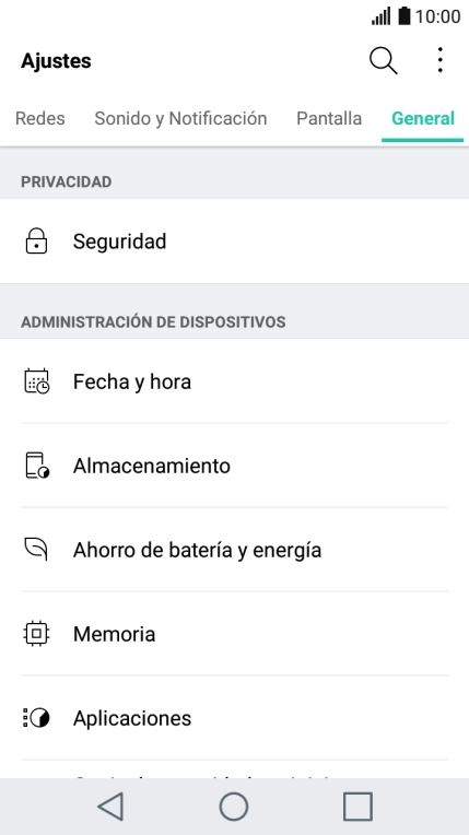Pulsa Ahorro de batería y energía. Pulsa Ahorro de batería y energía.