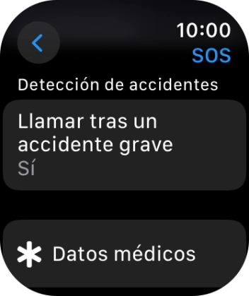 Pulsa Llamar tras un accidente grave.