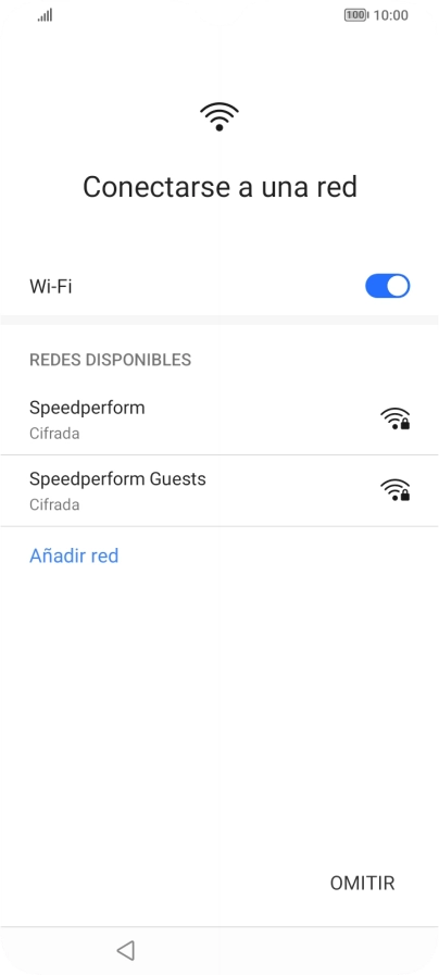 Pulsa la red deseada. Pulsa la red deseada.