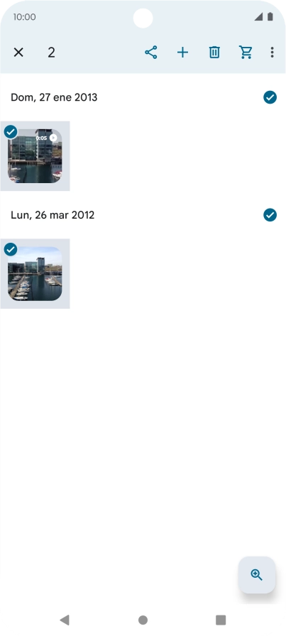 Pulsa el icono de compartir. Pulsa el icono de compartir.