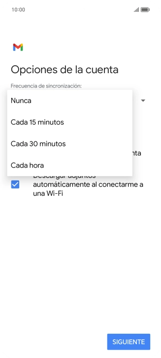 Pulsa el ajuste deseado. Pulsa el ajuste deseado.