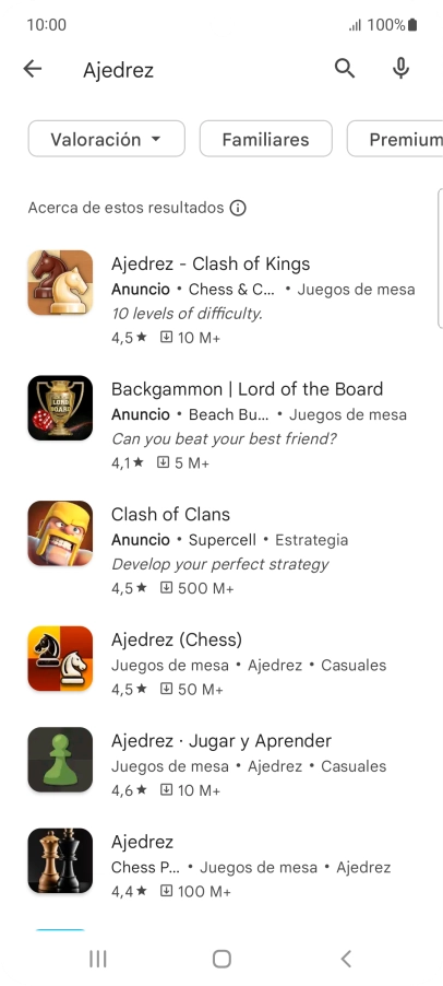 Pulsa la app deseada. Pulsa la app deseada.