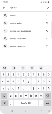 Introduce el nombre del tema o de la app y pulsa el icono de búsqueda. Introduce el nombre del tema o de la app y pulsa el icono de búsqueda.