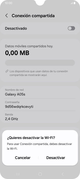 Pulsa Desactivar. Pulsa Desactivar.