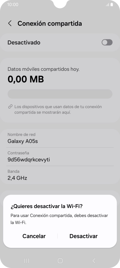 Pulsa Desactivar. Pulsa Desactivar.